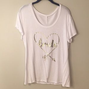 Bride heart t-shirt